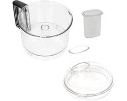 Mengkom Keukenmachine - Reservekom Deksel - Koken Ingrediënten Mengen - Premium Kwaliteit - 4200 XL Serie - Transparant