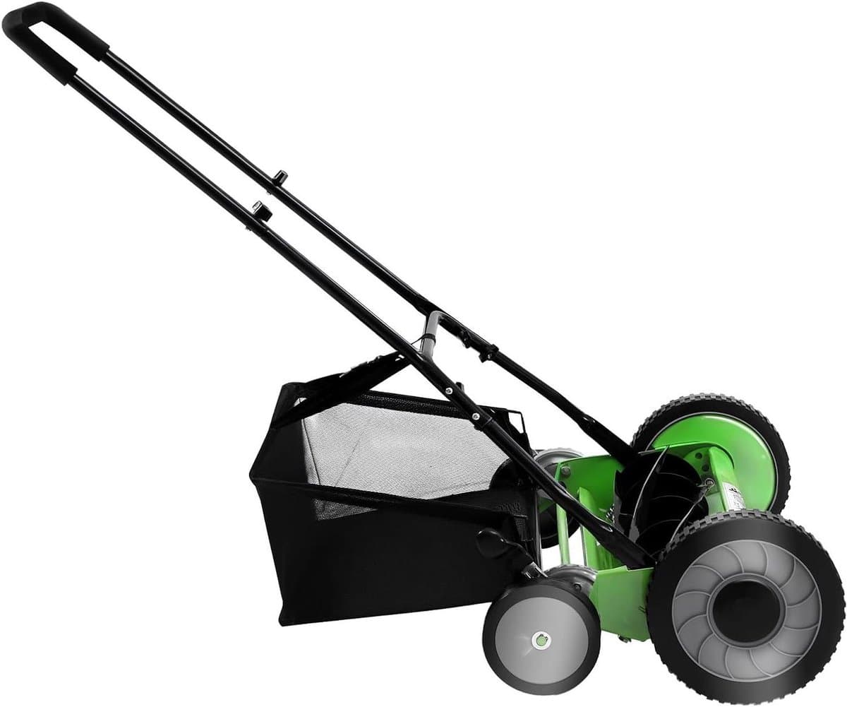 Handgrasmaaier - Handmaaier - Gazon Onderhoud - Milieuvriendelijk Aangedreven - 50 cm Maaibreedte - Groen Zwart — afbeelding 1