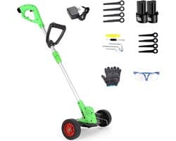 Elektrische Grasmaaier - Gazon Trimmer - Kleine Tuin Onderhoud - 2 Messen Stijlen - 12V Draadloos - null