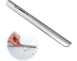 Compacte Kruimelverwijderaar van Roestvrij Staal met Gebogen Rand - Ideale Accessoire voor een Schone Tafel
