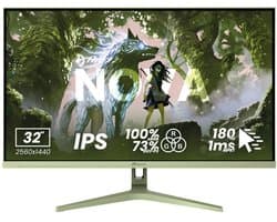 Arozzi Nova 32" Gaming Monitor - QHD IPS - 180Hz - Bosgroen