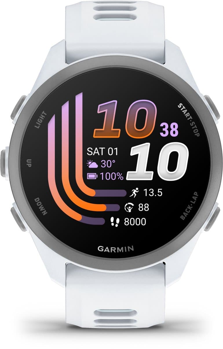 Garmin Forerunner® 170 - GPS hardloophorloge - Garmin Pay - 42,6 mm - Wit — afbeelding 1