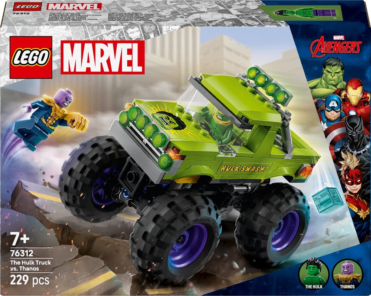 LEGO Marvel - De Hulk truck vs. Thanos Constructiespeelgoed — afbeelding 1