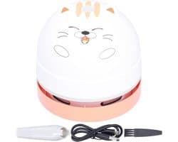 Mini Draagbare Desktop Stofzuiger met USB Opladen - Draadloze Tafel Stofveger voor Thuis en Kantoor