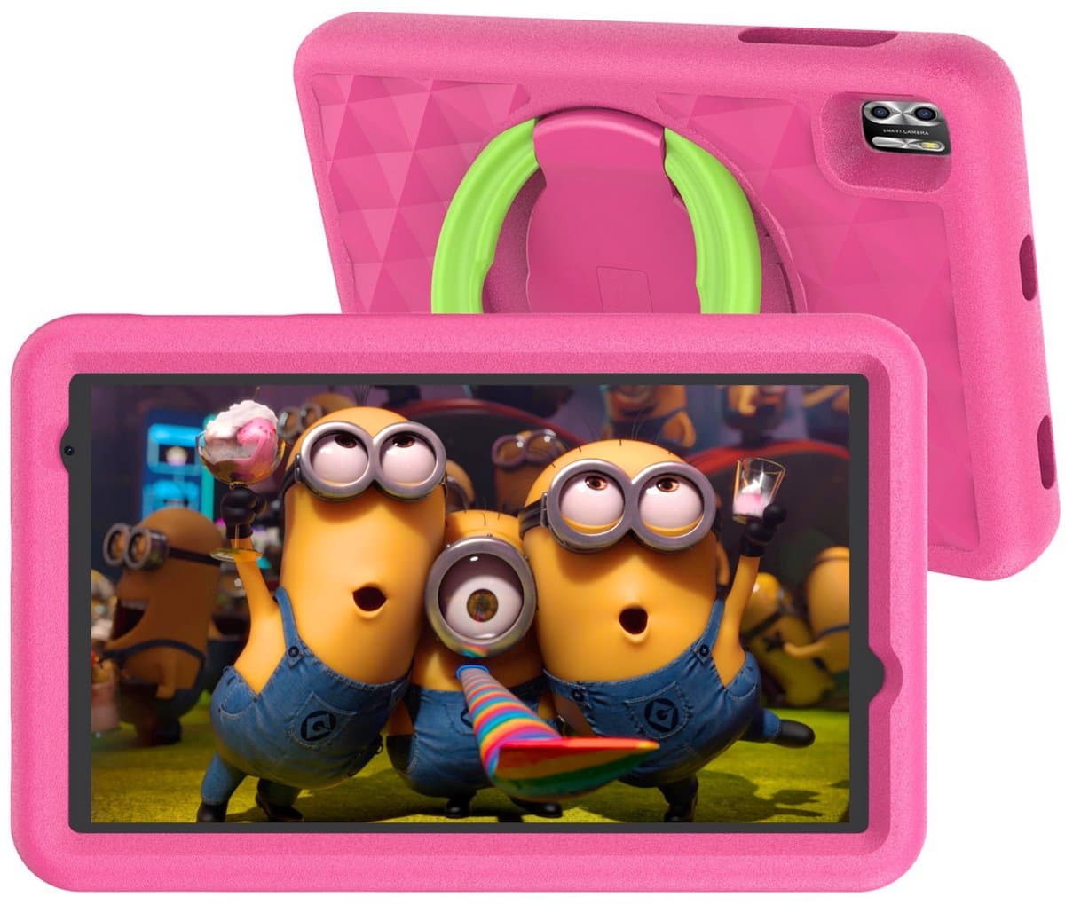 Naevy Kindertablet 8 inch - Vanaf 3 Jaar - 4+4GB RAM - 64GB Geheugen - 5000mAh Batterij - Ouderlijk Toezicht - Incl. Roze Beschermhoes — afbeelding 1