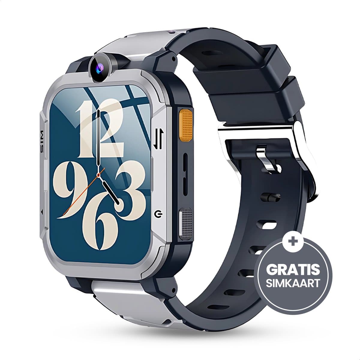 Trakidz Smartwatch kinderen - Jongen & meisje - Kinderhorloge - Gps - Horloge kids - grijs — afbeelding 1