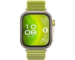 HUAWEI WATCH FIT 4 Pro - Groen geweven horlogeband | Ultra slank design | ECG Functie | Geavanceerde sportmodi | Tot 10 dagen batterijduur | Compatible met iOS & Android