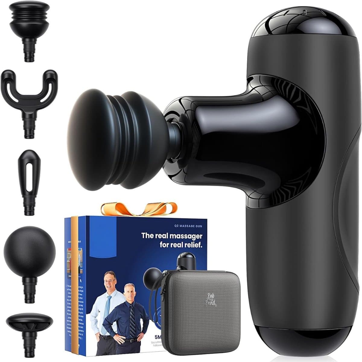Kavora® Massagengun - Massage Gun - Massage Pistool - Zwart - 14cm x 11cm x 5cm — afbeelding 1