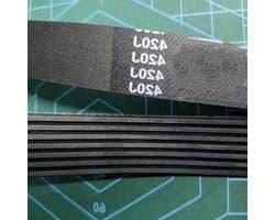 Aandrijfriem - V-snaar - Grasmaaier Onderhoud - Duurzaam Rubber - 410J 8 Ribs - Zwart