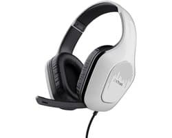 Trust GXT 415PS Zirox - Gaming Headset - voor PS5 - Bedraad - 50mm Drivers - Over-ear - Wit