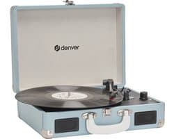 Denver Platenspeler - Ingebouwde Speakers - Incl. PC Software - Auto-stop - Retro - VPL120 - Blauw