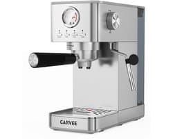Espressomachine Automatisch 20 Bar - Met Bonenmolen - Melkopschuimer - 1,4 L Reservoir - Snelle Verwarming - RVS - Zilver