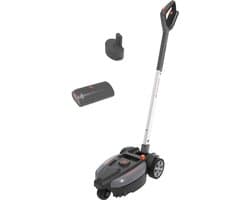 Accugrasmaaier - Stadsmaaier - Mulchmaaier - Voor klein gazononderhoud - Draaibare koppeling - 23 cm snijbreedte - Zilver en zwart