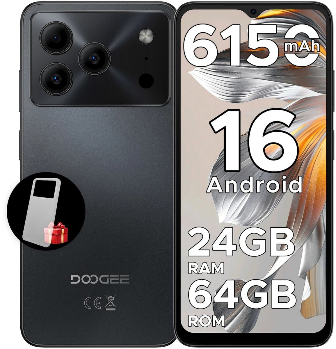 Wentinkmo - Doogee Note56 - Android 16 smartphone - Groot 6,56 inch — afbeelding 1