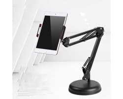 Universele Tablet / Smartphone houder / Tafelmodel met flexibele armen- Zwart