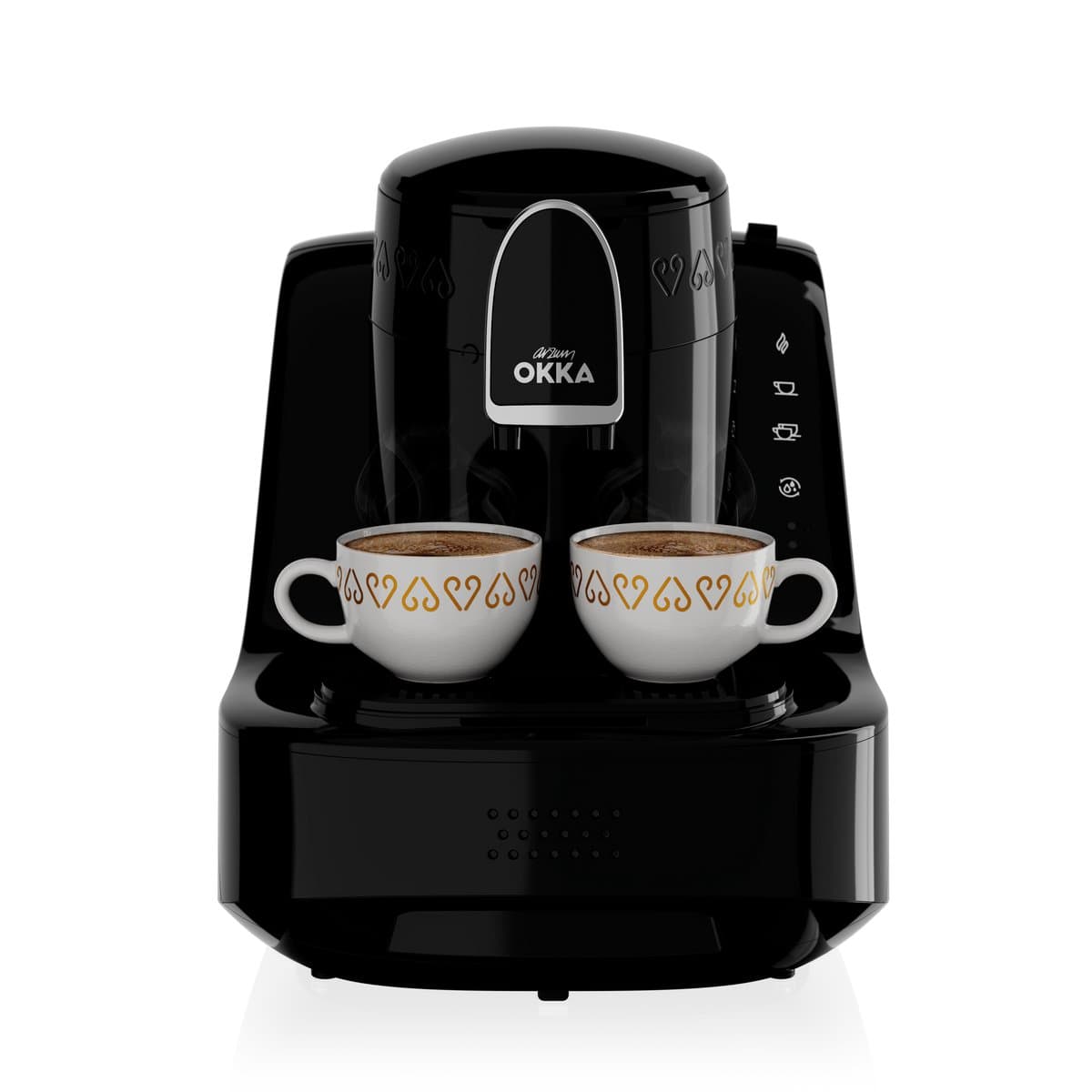 Arzum OKKA Elite Turks Koffiezetapparaat OK0040-2000 | Zwart/Chroom - 2 kopjes - Aanpasbare temperatuur - Volautomatisch - 710W — afbeelding 1