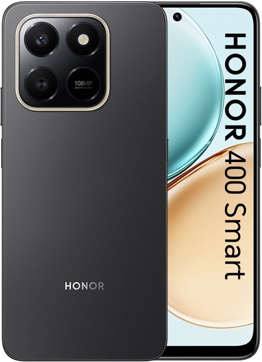 Honor 400 SMART 4G - 6 GB 128 GB - Zwart- 6500 mAh — afbeelding 1