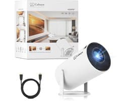 Cahaya 2026 vernieuwd model + Gratis HDMI kabel- Pro versie - Mini Beamer - mini projector - draagbare beamer - projector / beamer - Geïntegreerd Android 12.0 systeem - Screen mirroring smartphone - Home cinema
