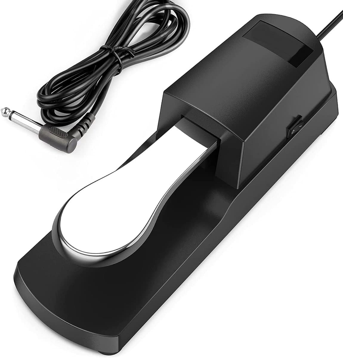Toetsenbord sustainpedaal - Sustainpedaal voor keyboard - Pedalen - Sustain pedaal voor piano of keyboard - 6.35 mm Universeel - Met 1 meter kabel - Geschikt Voor keyboards en digitale piano’s synthesizer en elektronisch orgel — afbeelding 1