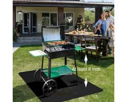 Candala Vuurvaste onderlegger, 100 x 150 cm, glasvezel-siliconen hittebeschermingsmat, vloerbeschermingsmat, vloerbeschermingsmat, vonkenbeschermingsplaat, grilltapijt, voor barbecue, kachels, bodem,