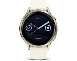 Garmin Venu 4 - Multisport smartwach - 41 mm - AMOLED - Goudkleurig/Creme