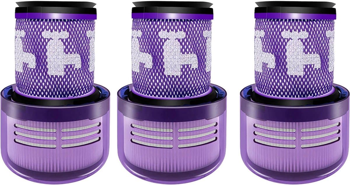 3 x HEPA Filter geschikt voor Dyson V12 Detect Slim & Absolute motor filter-Vervanging onderdelen 971517-01 — afbeelding 1