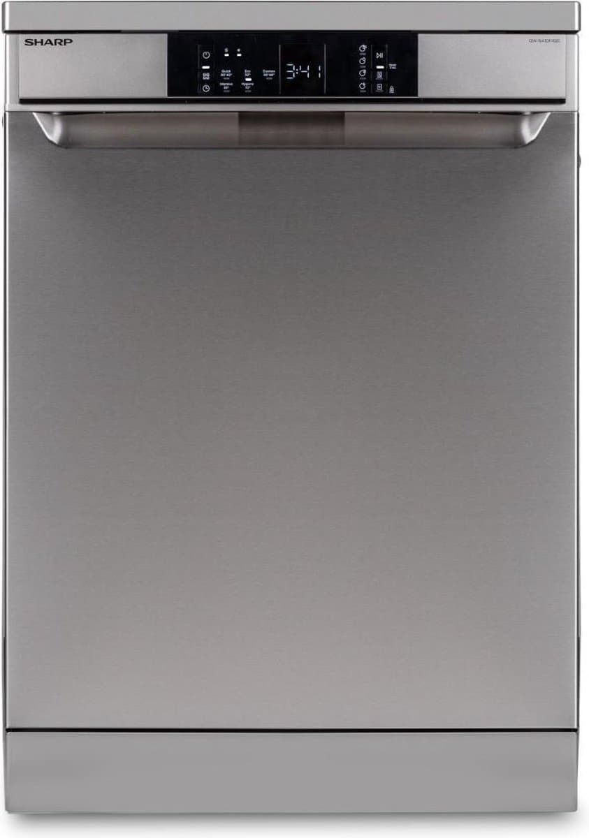 Sharp QWNA1DF45EIEU Vaatwasser met RVS kuip en Turbo Dry systeem — afbeelding 1