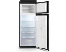 Schneider Retro Koelkast 2 deuren - SCDD208VB - Black Matt