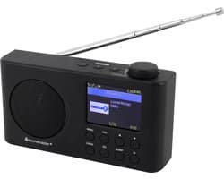 Soundmaster IR6500SW - Portable internetradio met ingebouwde accu en kleurendisplay, zwart