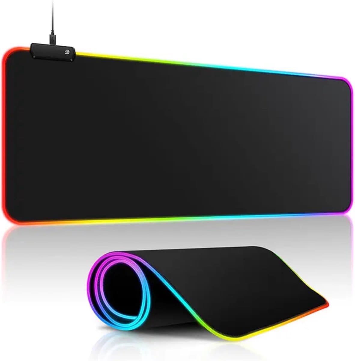 BALORS® Muismat - Gaming Muismat XXL – RGB Led verlichting – Anti-Slip – Grote Game Muismat - Muismat Gaming - Muismat XL - Muismat groot - Muismatten - Muis Mat — afbeelding 1