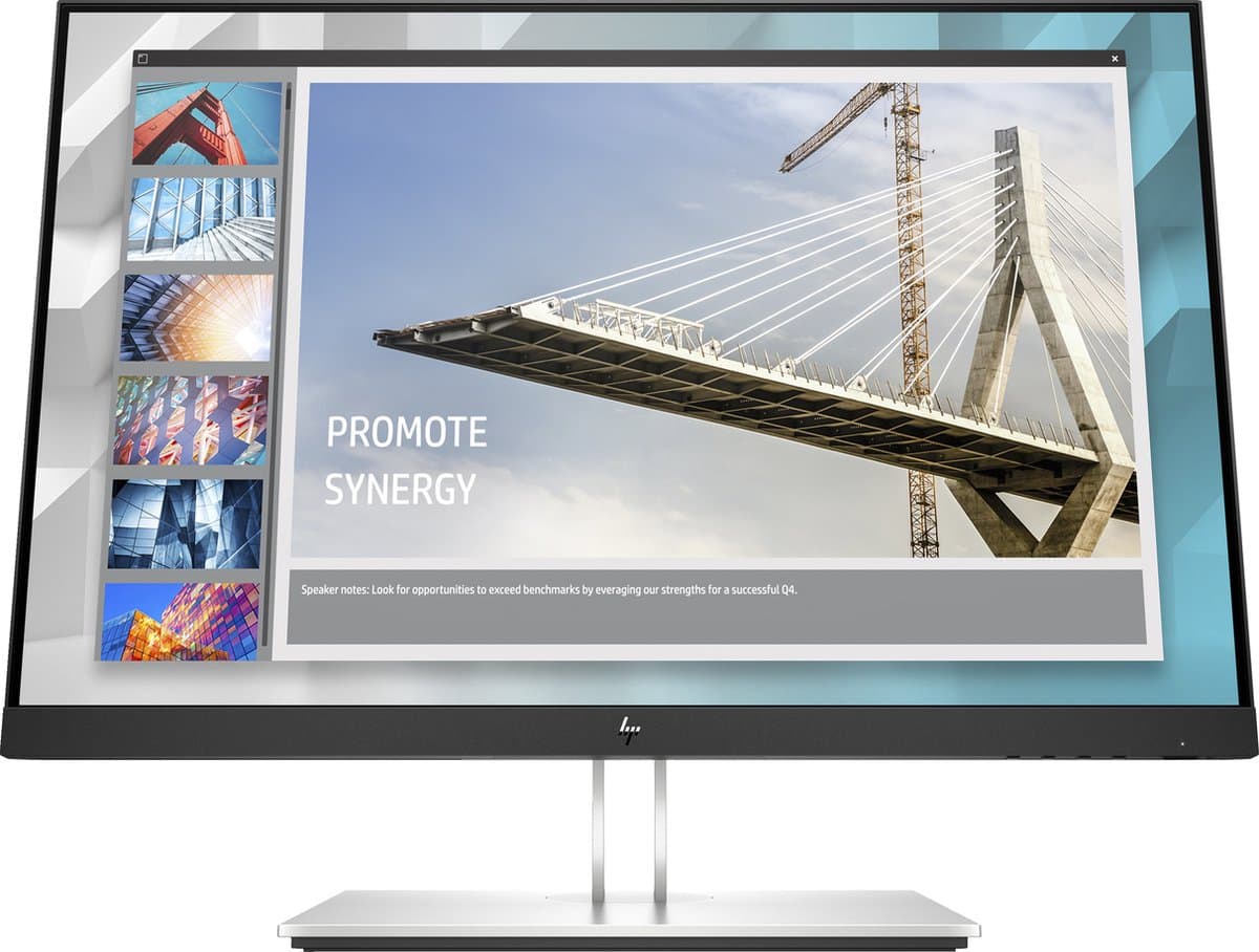 HP E-Series E24i G4 WUXGA Monitor computer monitor 61 cm (24") 1920 x 1200 Pixels Zwart — afbeelding 1