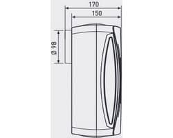 Soler & Palau, EBB-250N S badkamerventilator, 230V, doorsnede 100mm, 280 m³/u