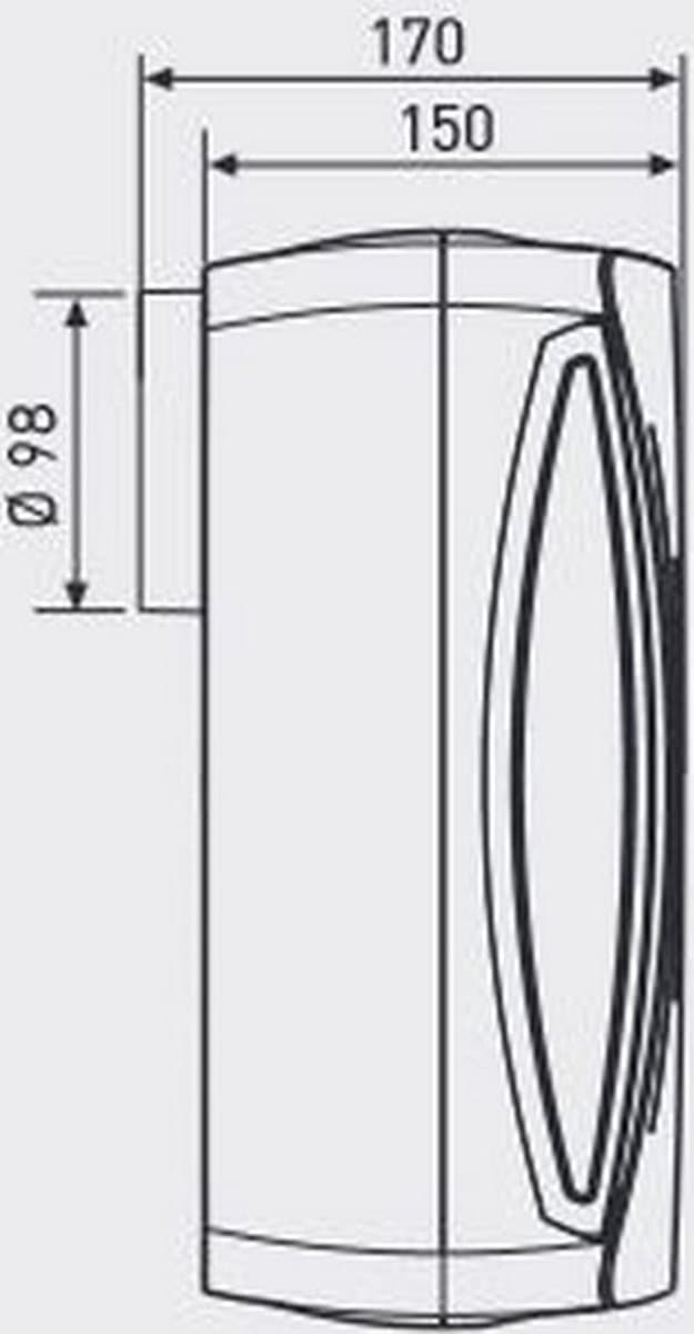Soler & Palau, EBB-250N S badkamerventilator, 230V, doorsnede 100mm, 280 m³/u — afbeelding 1