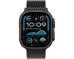 Apple Watch Ultra 2 GPS + Cellular 49mm Black Titanium Case with Black Titanium Milanese Loop - S