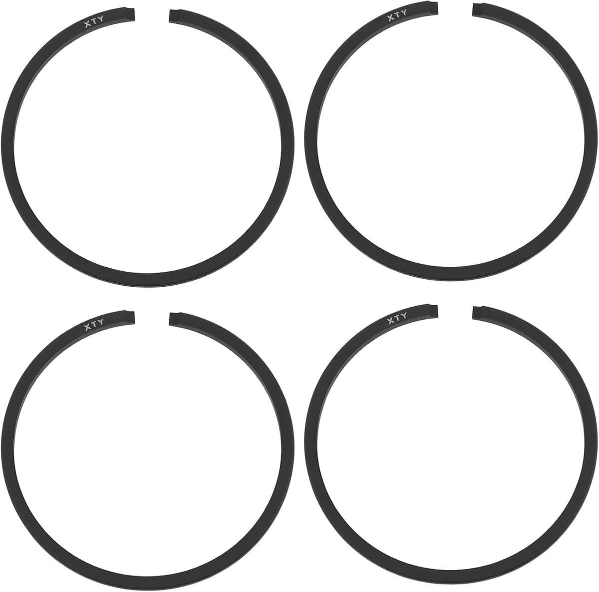 SnelShoppen - Set van 4 Grasmaaier Pistonringen A101000090 30.2 x 1.5mm Geschikt voor ECHO SRM 225 ES 210 211 GT 200 200i HC 150, Hoogwaardige Metaal, — afbeelding 1