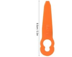 Trimmerkopbladen - Vervangingsbladen voor grasmaaier - Oranje - Duurzaam kunststof - 24-delige set - Geschikt voor Polycut 2-2 - Herbruik...