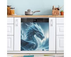 Icy Dragon 23 "x 26" Magnetische Afwasmachine Cover voor Front Keuken Decoratie