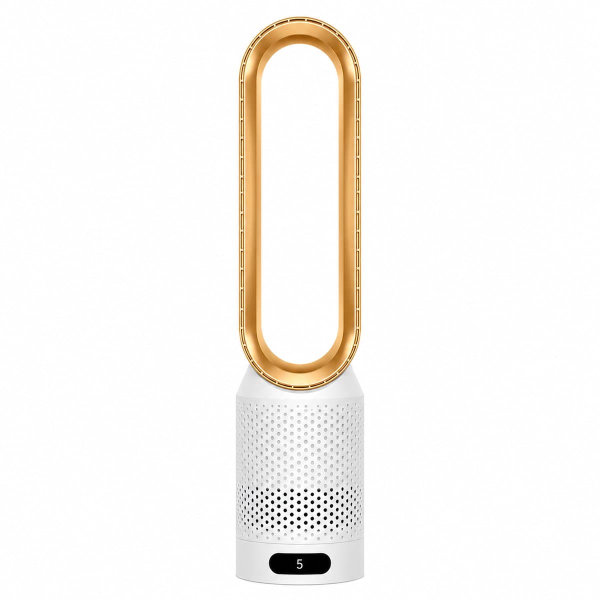 Pelor Bladloze Torenventilator - Luchtreinigende Luchtcirculatie - 8 Snelheden met Afstandsbediening - 90° Oscillatie - Goud — afbeelding 1