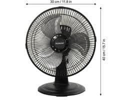 House Of Atelier - Ventilator - Tafelventilator - Verstelbare Luchtstroom en Kantelhoek - 90° Oscilatie - Snelheden - 30 cm