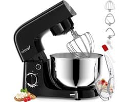 Keukenmachine - Standmixer Mixer - Bakken Ingrediënten Mengen - Krachtige Motor - 45 Liter - Zwart