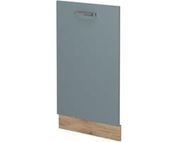 Vaatwasserfrontpaneel - Deurpaneel Vaatwasser - Keuken Integratie - R-Line Serie - 45 cm - Blauw-grijs