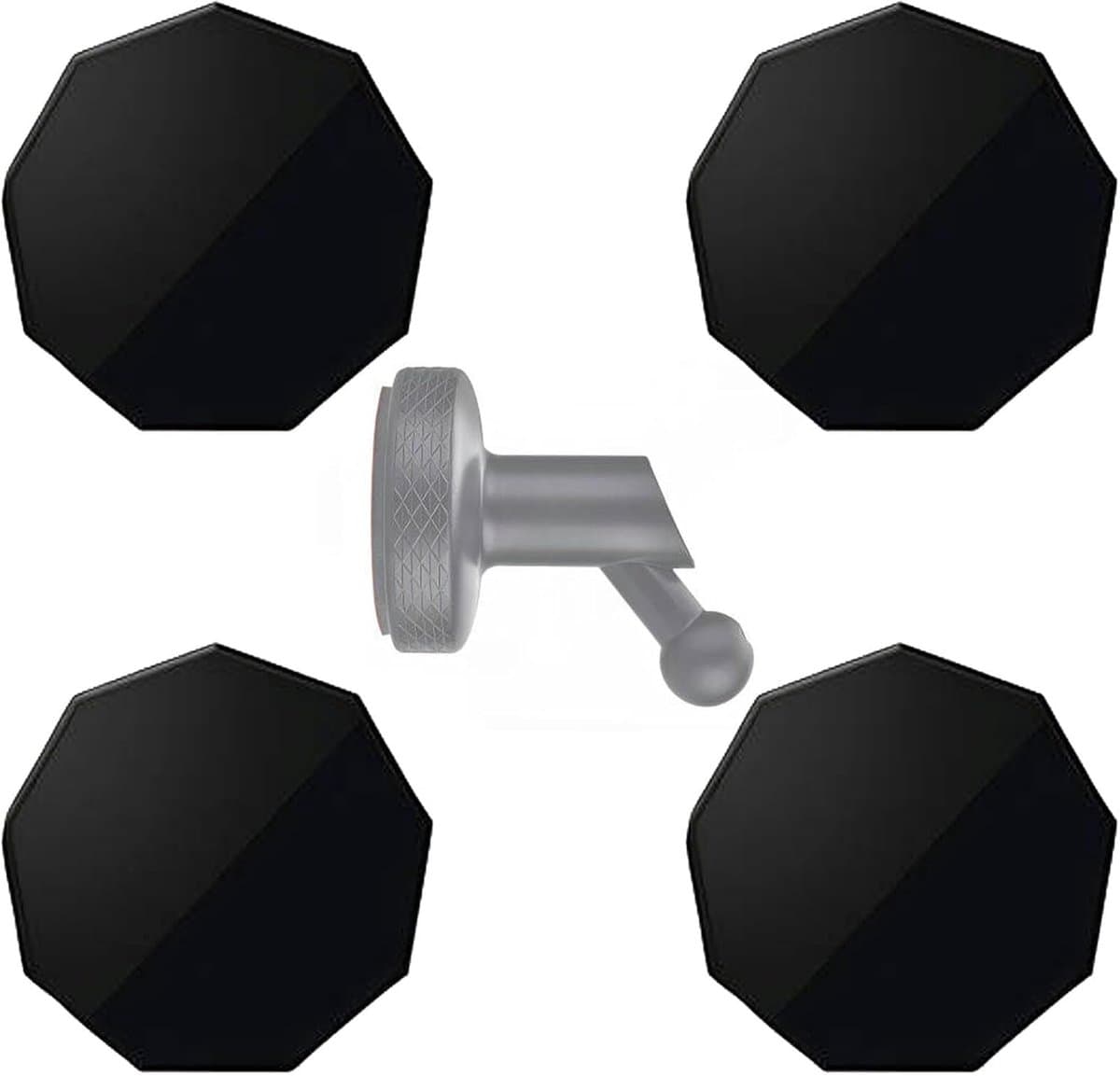 4 stuks reserve-magneetstukken voor Garmin, klevende voorruit-sticker voor Garmin dashcam-houder 45/46/47/55/56/57/65W/66W/67W/Tandem/Speak Plus — afbeelding 1