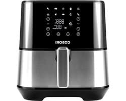 Airfryer - Friteuse zonder olie - Gezond koken - Grote capaciteit - 5.5 liter - Zilver