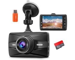 SP® Dashcam - Dashcam voor Auto - Dashcam voor En Achter - Zwart - 14cm x 11cm x 7cm