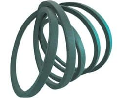 Maaier Dek Riem - Vervangende Riem - Gazon Onderhoud - Precisie Pasvorm - 1/2 x 96 inch - Grijs