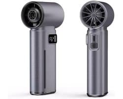 LISM-Handventilator met fijne nevel, afneembaar waterreservoir, LED-display, oplaadbare 2000mAh-ventilator, Geschikt voor reizen, buitenactiviteiten, kamperen, strand, thuis, op kantoor en als cadeau Geschikt voor mannen en vrouwen.