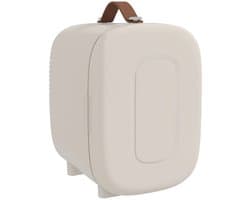 Atlasyx mini koelkast - Mini koelbox - Make up koelkast - Skincare koelkast - Koelt & verwarmt - 20,3 × 26,3 × 28 cm - Crèmewit
