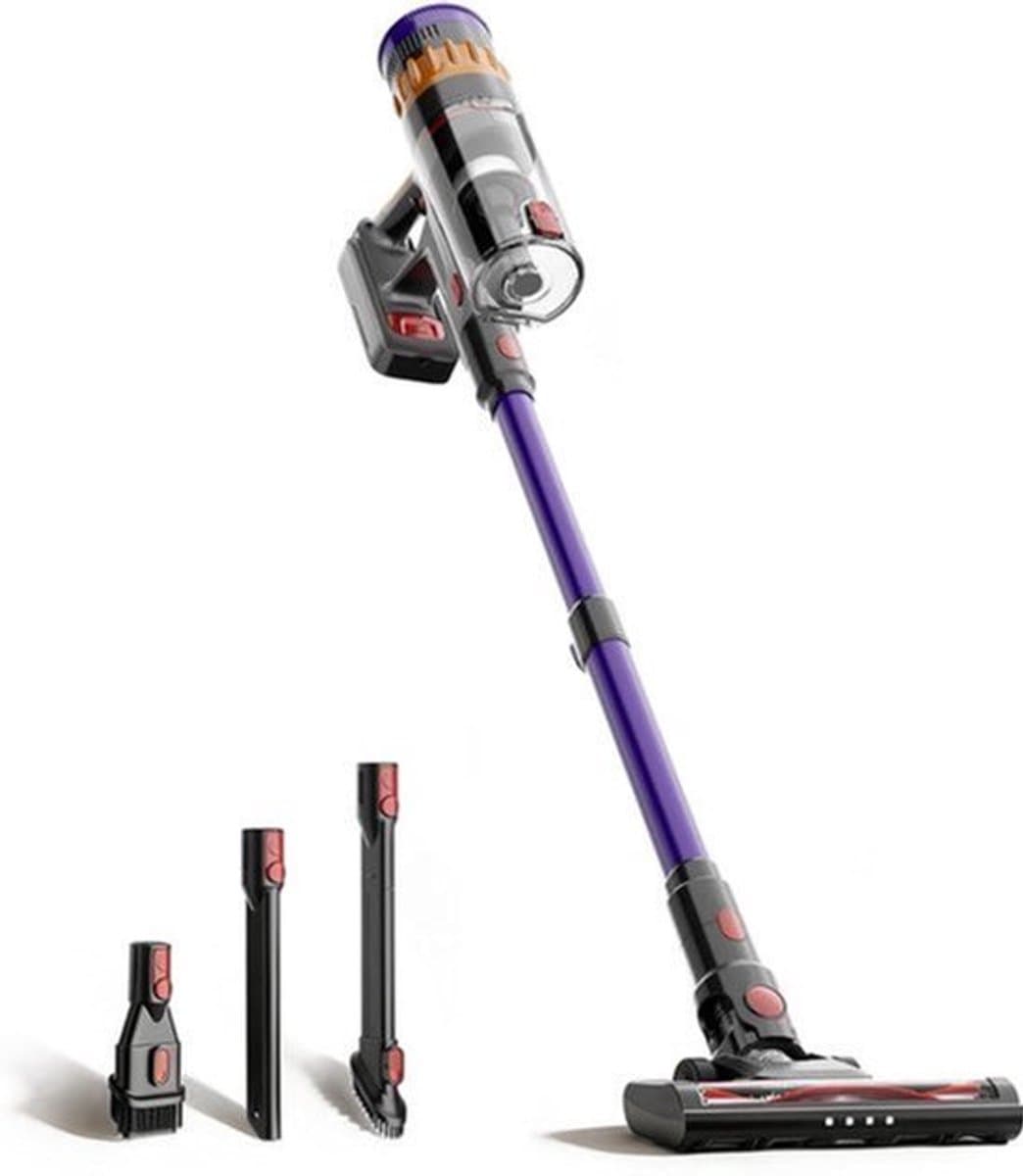 Draadloze Stofzuiger – Stofzuiger Zonder Snoer – Handstofzuiger – Steelstofzuiger – Kruimelzuiger – 40.000 Pa Zuigkracht – 42 Minuten Batterijduur — afbeelding 1