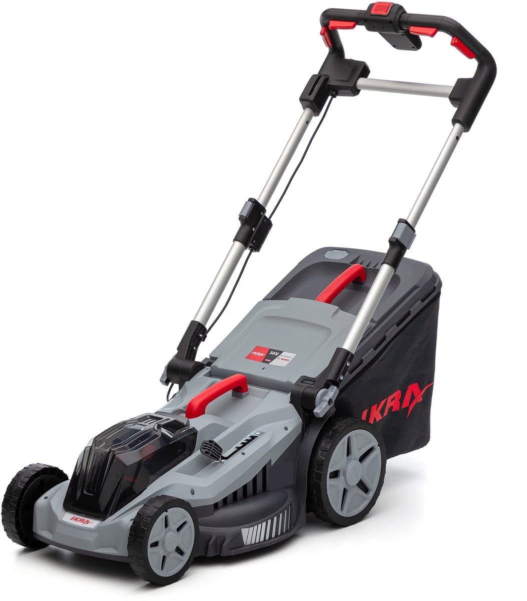 IKRA Bosch 36 V 3-in-1 accu-grasmaaier IB-LM 43 met mulchfunctie, voor gazons tot circa 600 m² – exclusief accu en oplader — afbeelding 1