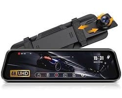 Solidchoice - 4K Dashcam met 10 Inch IPS Touch Screen en 64GB SD-kaart